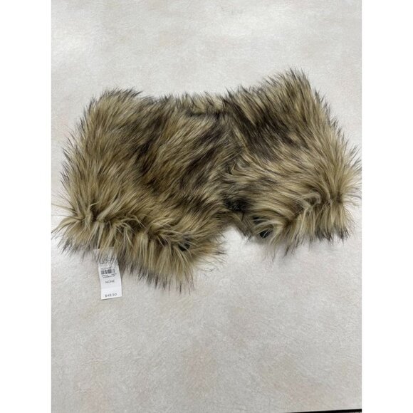 NWT Loft Faux Fur & Brocade Scarf With Button Closures - Picture 1 of 4